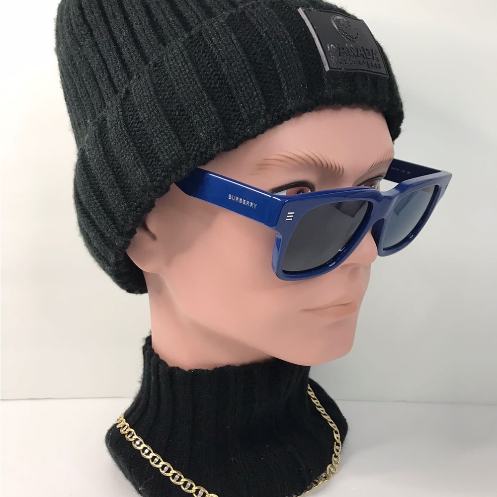 Authentic Burberry Dark Blue Square Men's Sunglasses BE4394 405880 54 - Picture 6 of 15